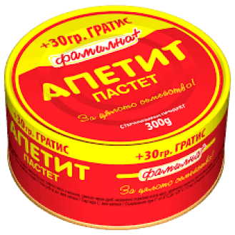 Пастет апетит фамилна Каро 300 гр. Leberwurs Apetit Пастет апетит фамилна Каро 300 гр. Leberwurs Apetit